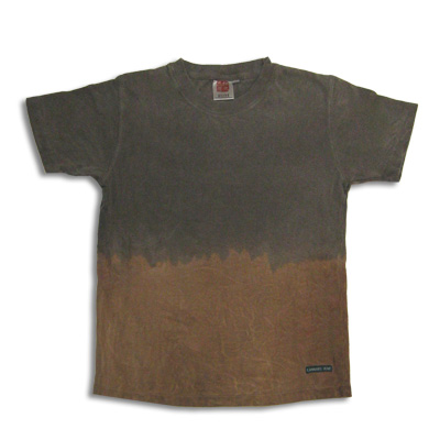 父の日の贈り物|ヘンプコットンTシャツ（半袖）（黒鳶（くろとび）） 柿渋と鉄媒染